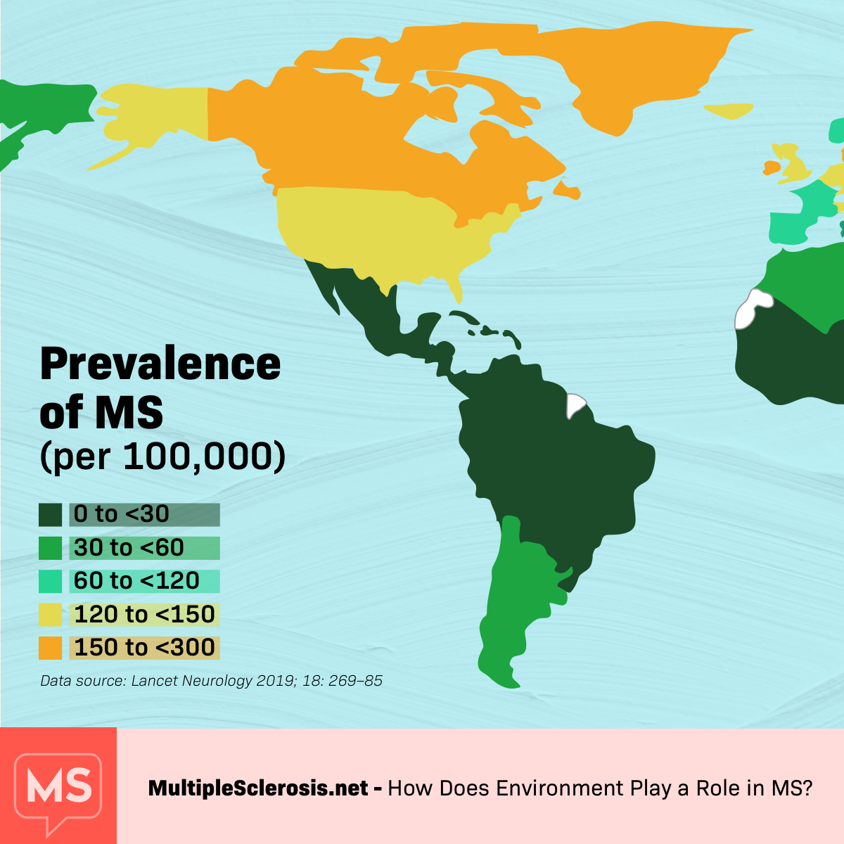 MS Causes When The Environment Plays A Role MultipleSclerosis Net   MS Statistic Map 34 East 