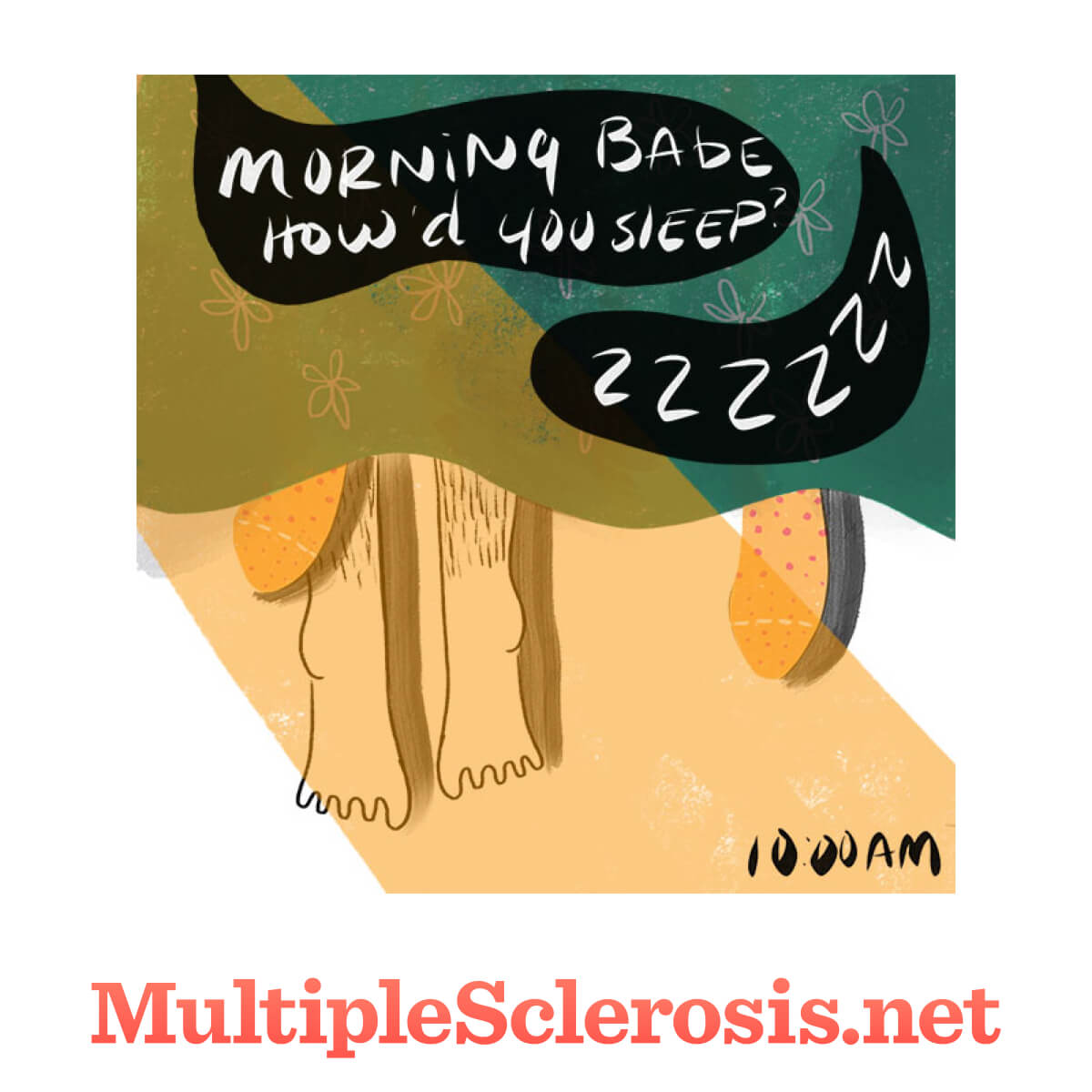 MS Comic: Twitching Legs at Night | MultipleSclerosis.net